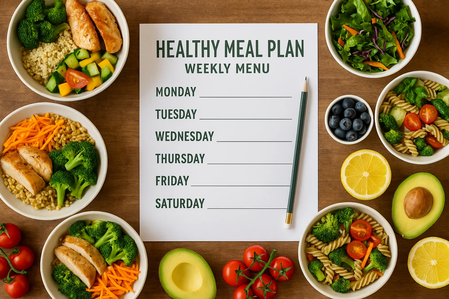 daftar menu makanan sehat untuk 1 minggu