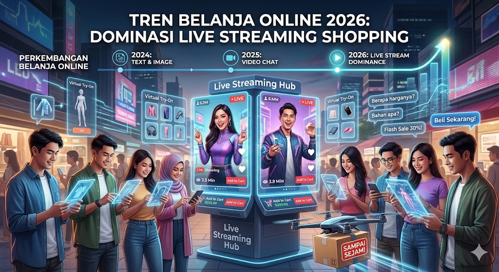 Tren Belanja Online 2026: Dominasi Live Streaming Shopping