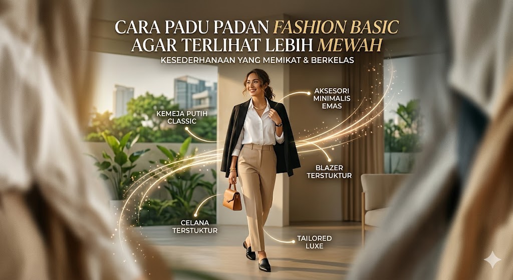 Cara Padu Padan Fashion Basic agar Terlihat Lebih Mewah