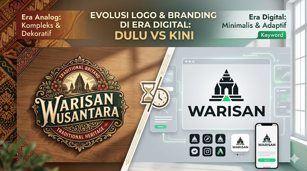 tren desain logo & branding minimalis di era digital