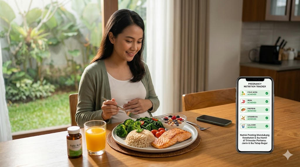 Nutrisi Penting untuk Mendukung Kesehatan & Ibu Hamil di Trimester Pertama